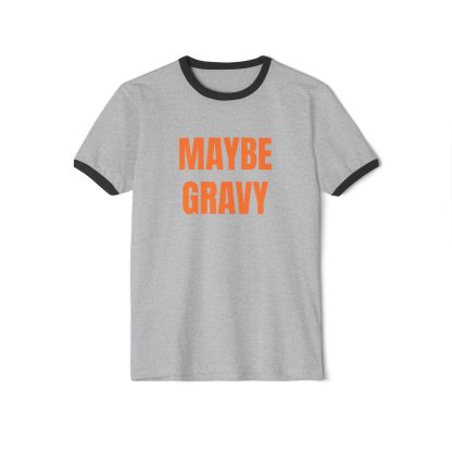 Maybe Gravy. Penny Tee.Unisex Cotton Ringer T-Shirt - Image 2
