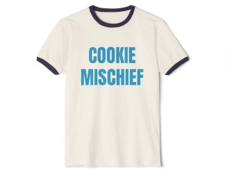 Cookie Mischief. Penny Tee.Unisex Cotton Ringer T-Shirt