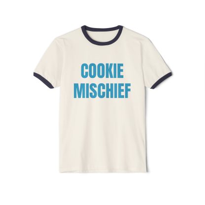 Cookie Mischief. Penny Tee.Unisex Cotton Ringer T-Shirt