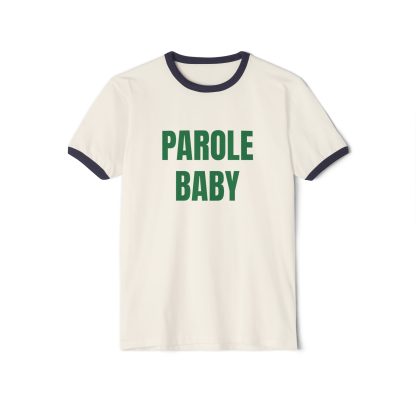 Parole Baby. Penny Tee.Unisex Cotton Ringer T-Shirt