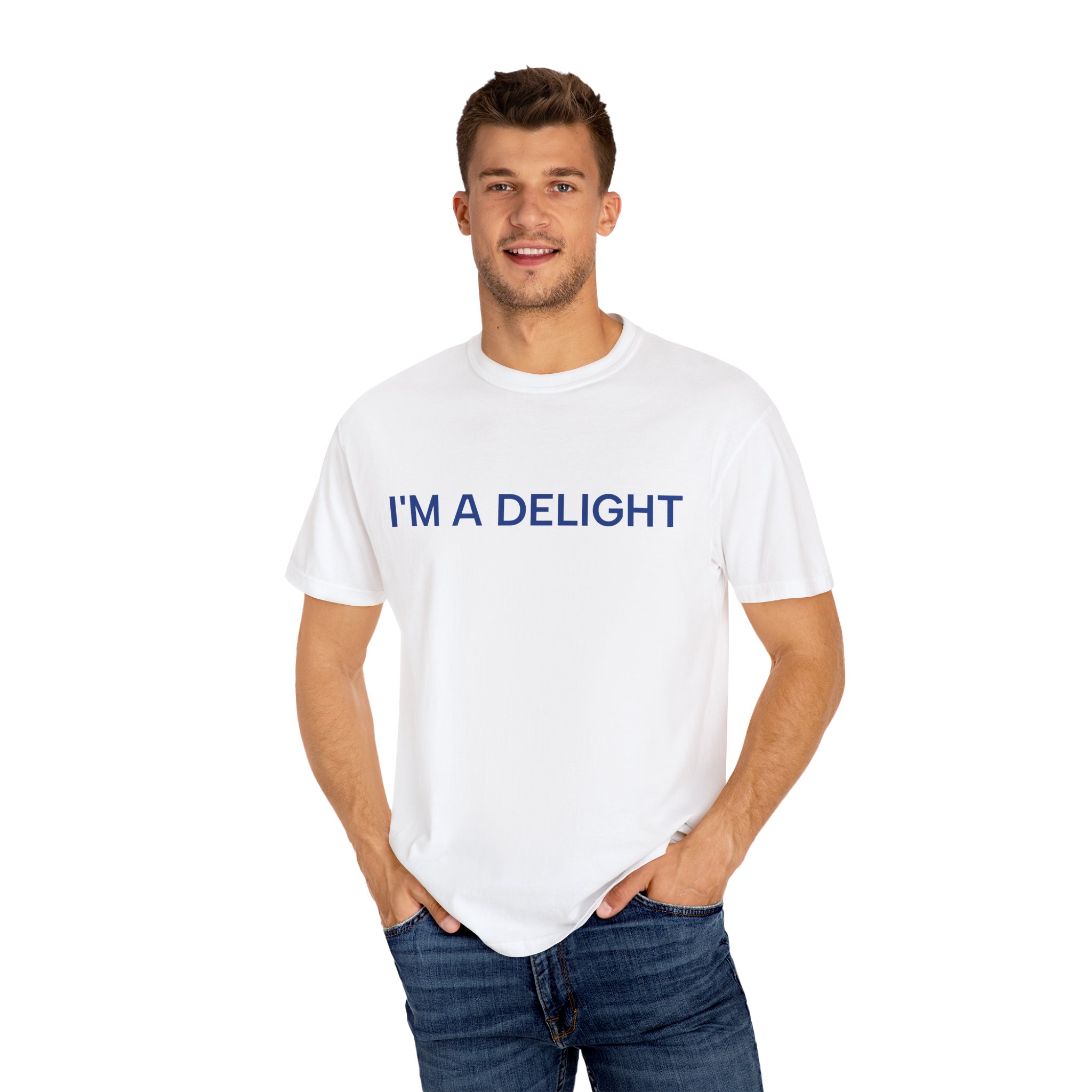 Delight T-Shirt, Funny Cozy Graphic Pullover - Image 4