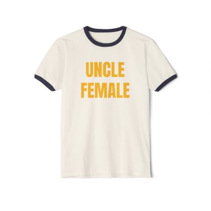 UNCLE FEMALE. Penny Tee.Unisex Cotton Ringer T-Shirt