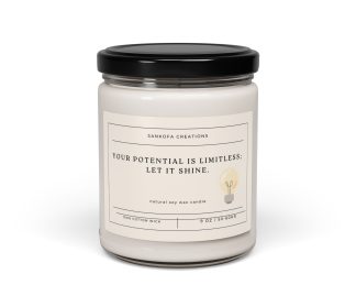 Seize today's opportunities for a brighter tomorrow. Scented Soy Candle, 9oz
