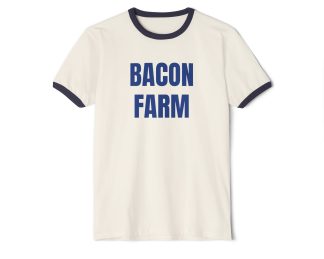 BACON FARM. Penny Tee.Unisex Cotton Ringer T-Shirt