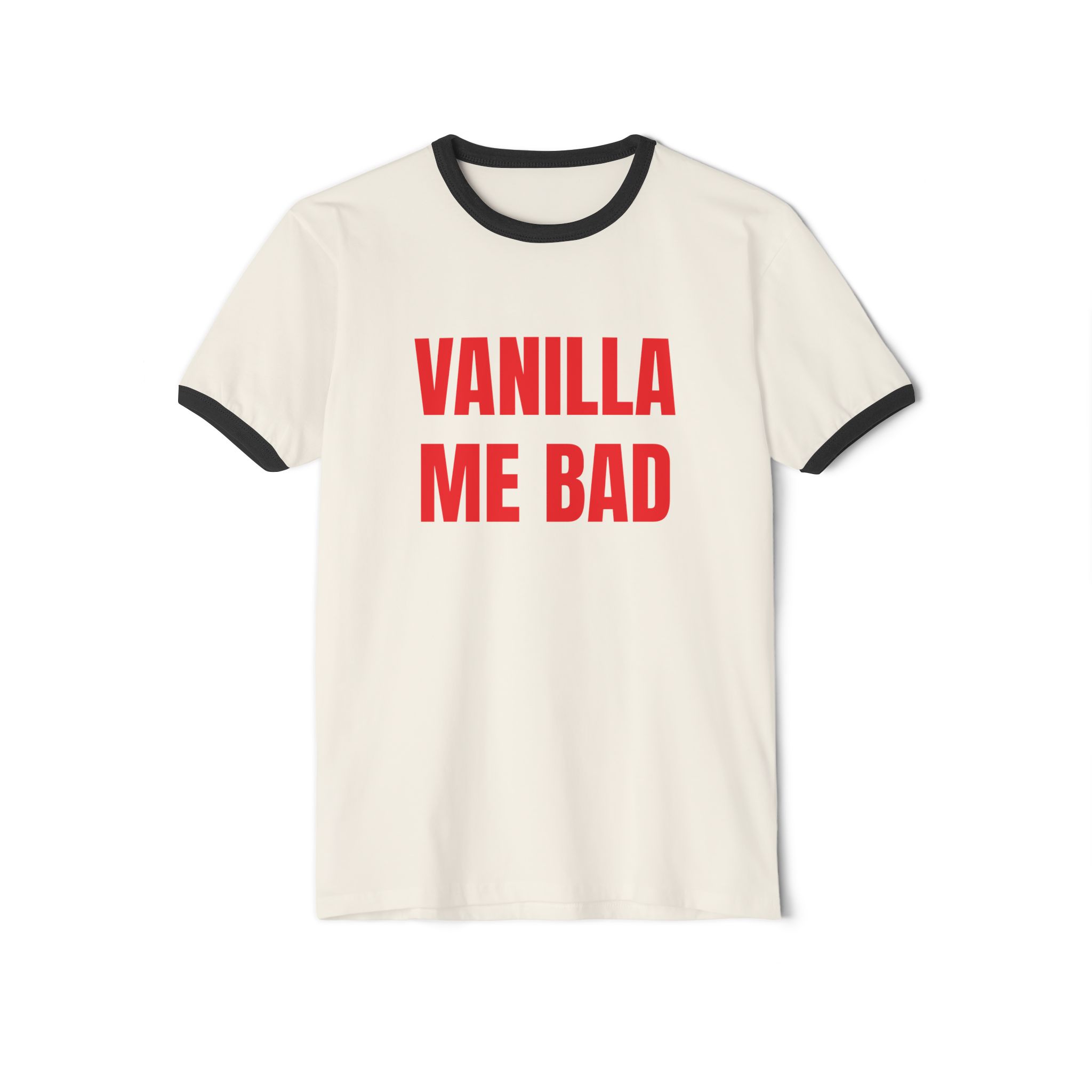Vanilla me bad. Penny Tee.Unisex Cotton Ringer T-Shirt - Image 9