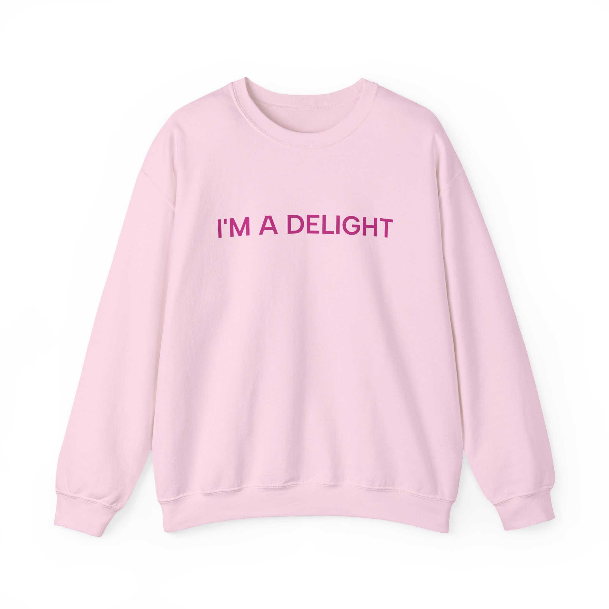 I'm a Delight Sweatshirt, Funny Cozy Graphic Pullover - Image 45