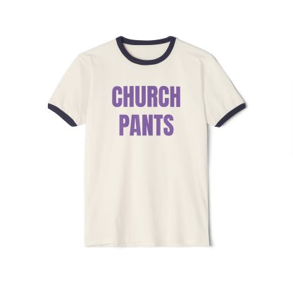 CHURCH PANTS. Penny Tee.Unisex Cotton Ringer T-Shirt