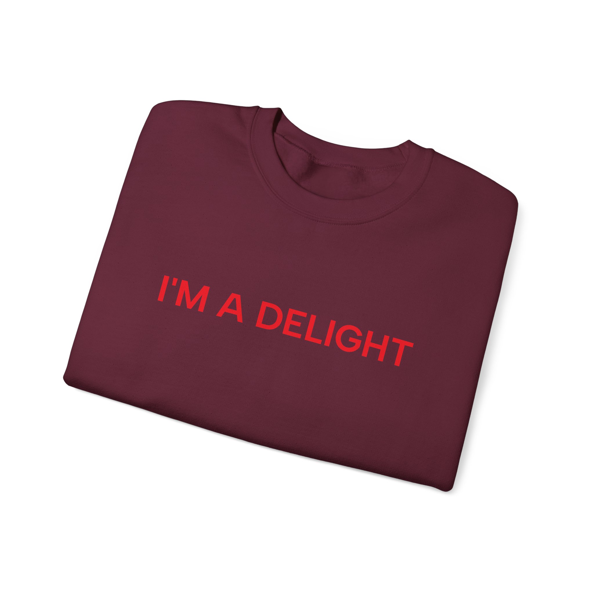 I'm a Delight Sweatshirt, Funny Cozy Graphic Pullover - Image 7