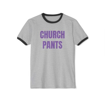 CHURCH PANTS. Penny Tee.Unisex Cotton Ringer T-Shirt - Image 2