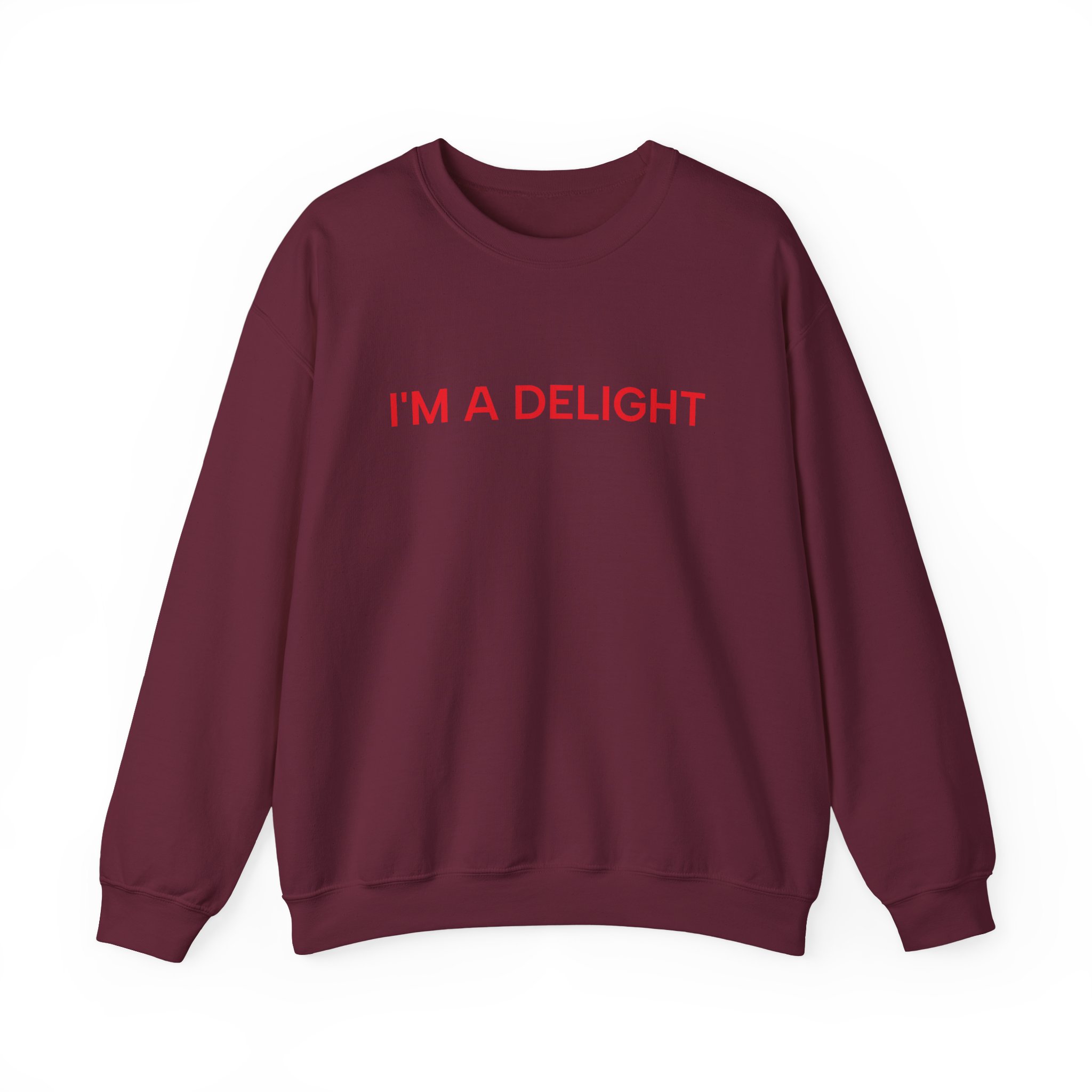 I'm a Delight Sweatshirt, Funny Cozy Graphic Pullover - Image 5