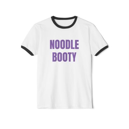 NOODLE BOOTY. Penny Tee.Unisex Cotton Ringer T-Shirt - Image 4