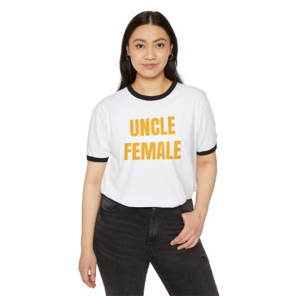 UNCLE FEMALE. Penny Tee.Unisex Cotton Ringer T-Shirt - Image 15