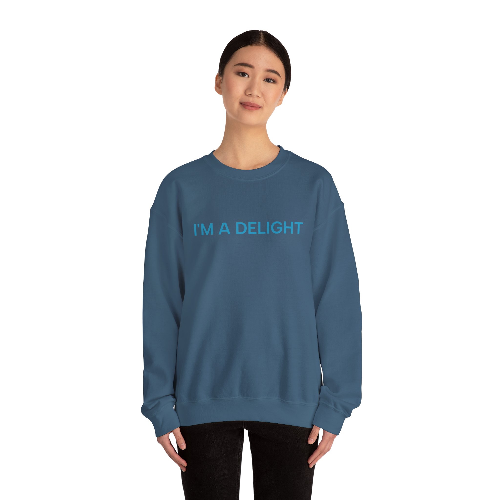 I'm a Delight Sweatshirt, Funny Cozy Graphic Pullover - Image 32