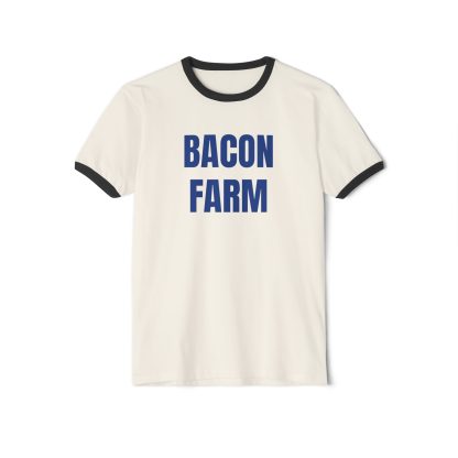 BACON FARM. Penny Tee.Unisex Cotton Ringer T-Shirt - Image 3