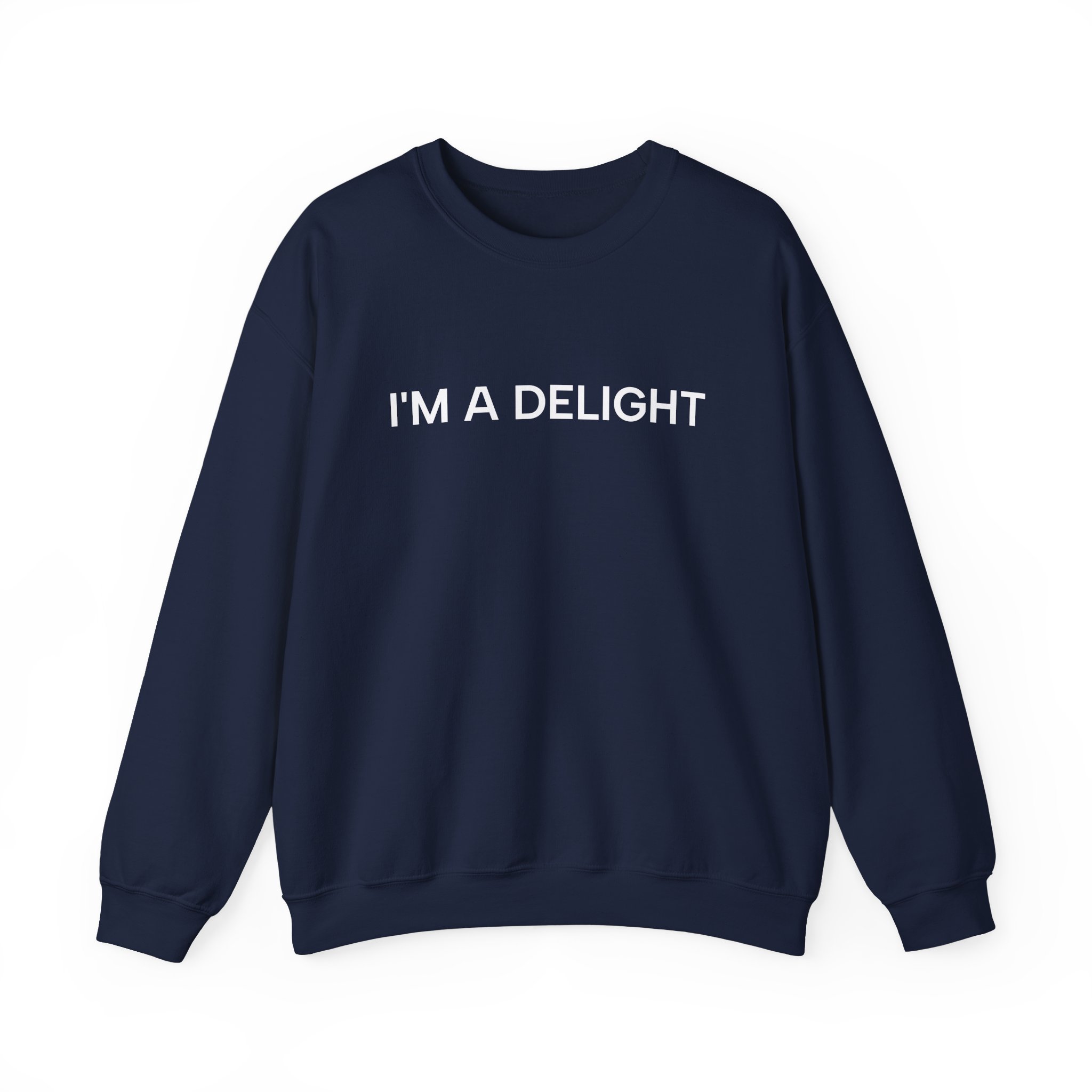 I'm a Delight Sweatshirt, Funny Cozy Graphic Pullover - Image 41