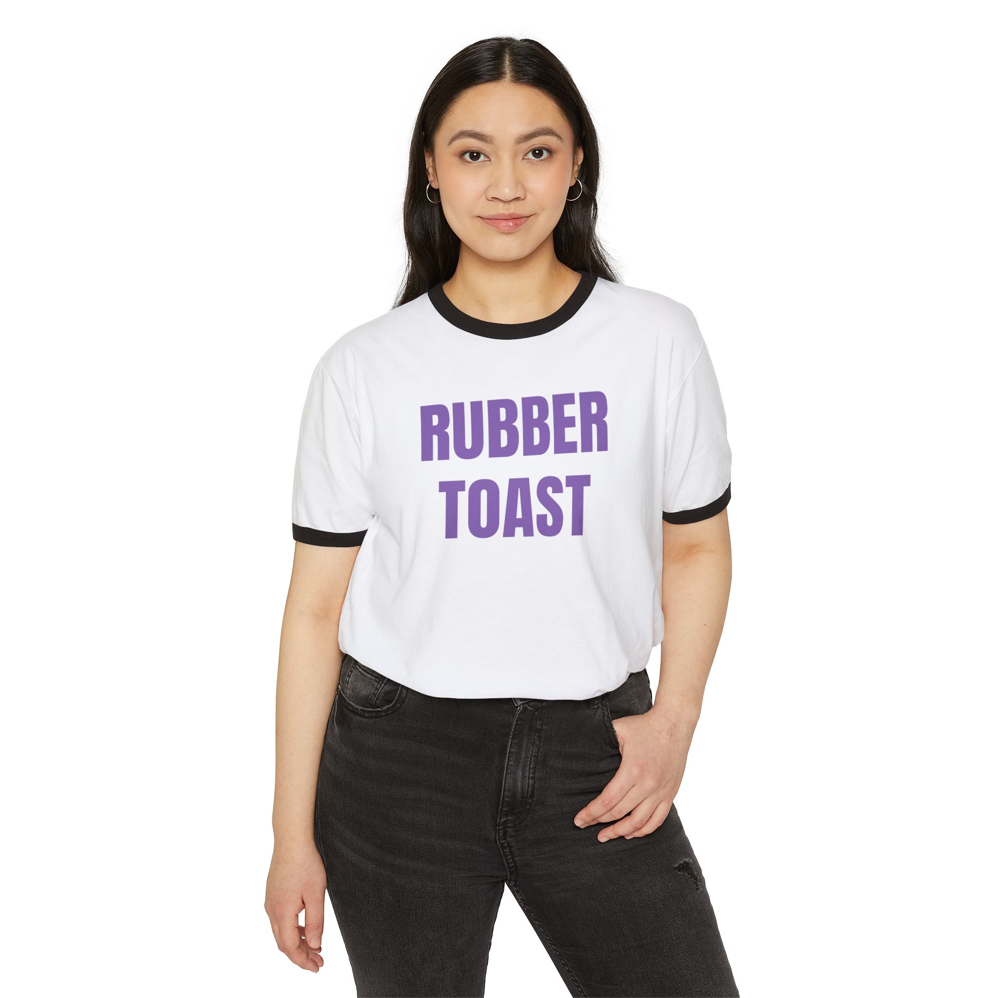 Rubber Toast. Penny Tee.Unisex Cotton Ringer T-Shirt - Image 15