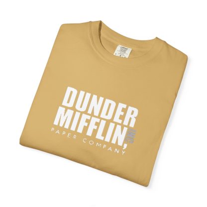 Dunder Mifflin Paper Company,  Unisex Garment-Dyed T-shirt, TV Show Tee, Vintage Plane Top, The Office Gift, Travel Shirt - Image 7