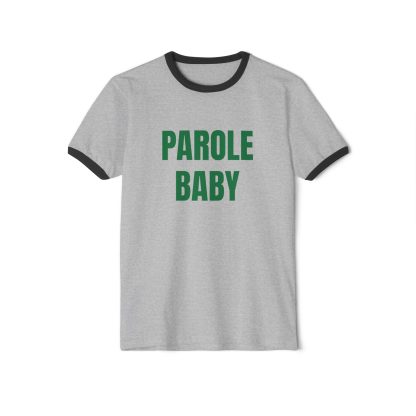 Parole Baby. Penny Tee.Unisex Cotton Ringer T-Shirt - Image 2