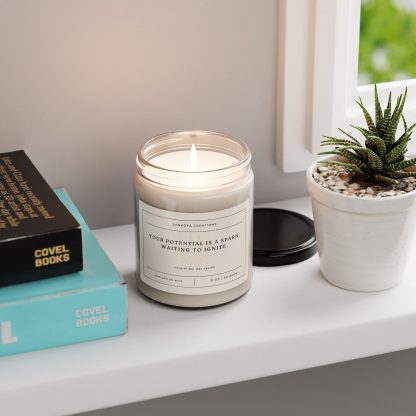 Your potential is a spark waiting to ignite. Scented Soy Candle, 9oz - Image 20