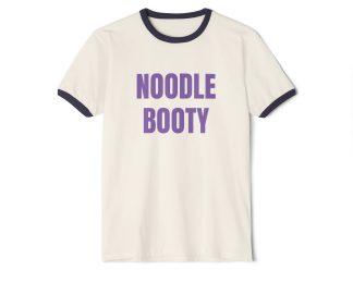 NOODLE BOOTY. Penny Tee.Unisex Cotton Ringer T-Shirt