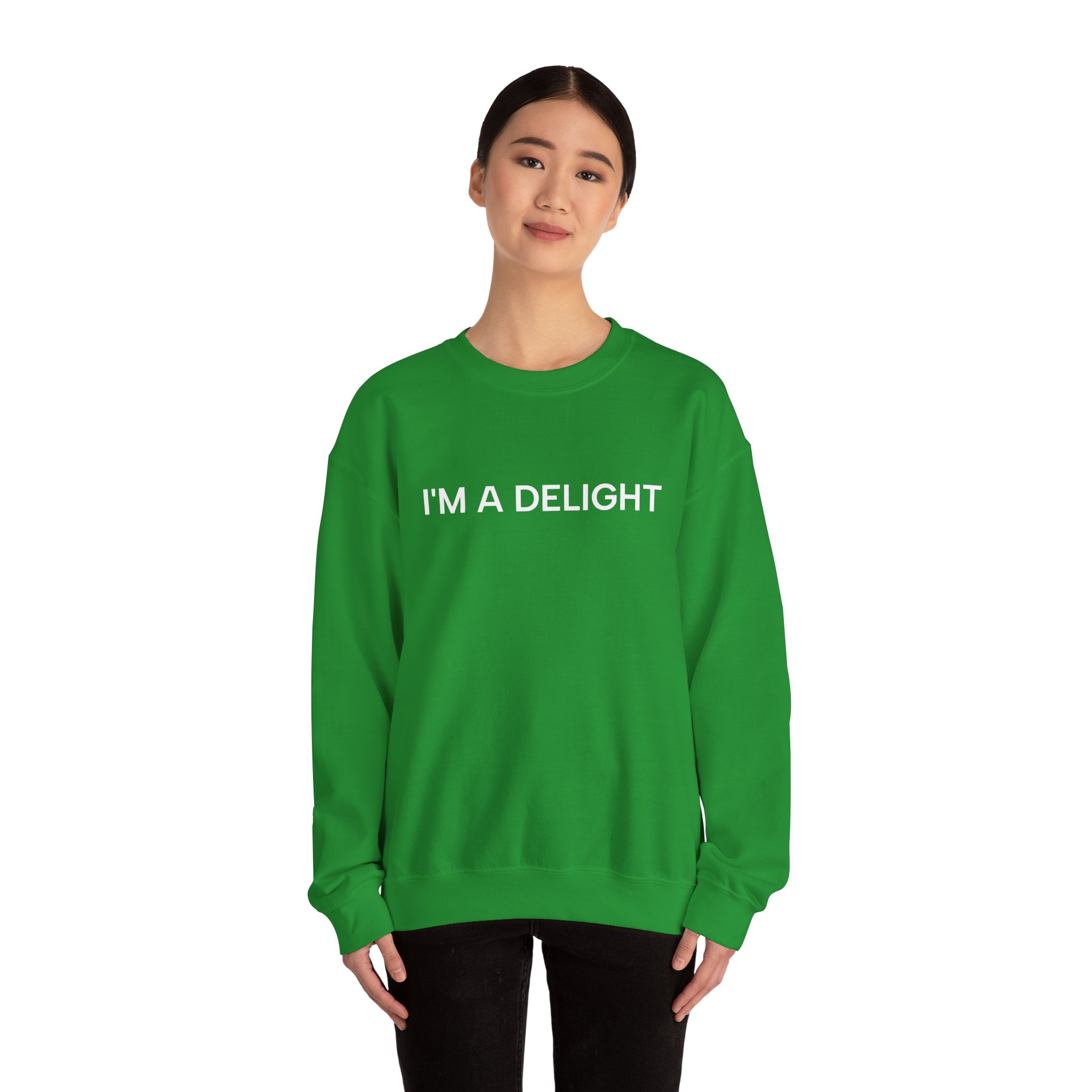 I'm a Delight Sweatshirt, Funny Cozy Graphic Pullover - Image 12