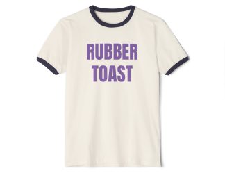 Rubber Toast. Penny Tee.Unisex Cotton Ringer T-Shirt
