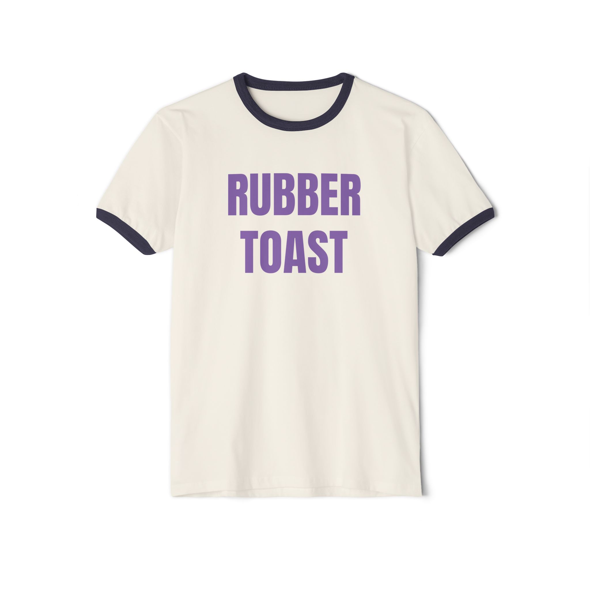 Rubber Toast. Penny Tee.Unisex Cotton Ringer T-Shirt