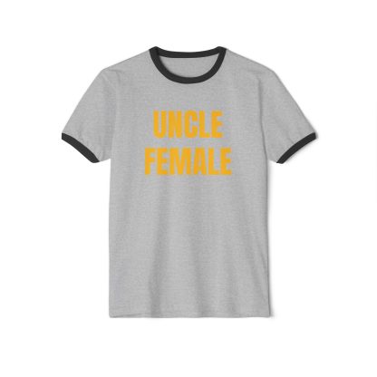 UNCLE FEMALE. Penny Tee.Unisex Cotton Ringer T-Shirt - Image 5