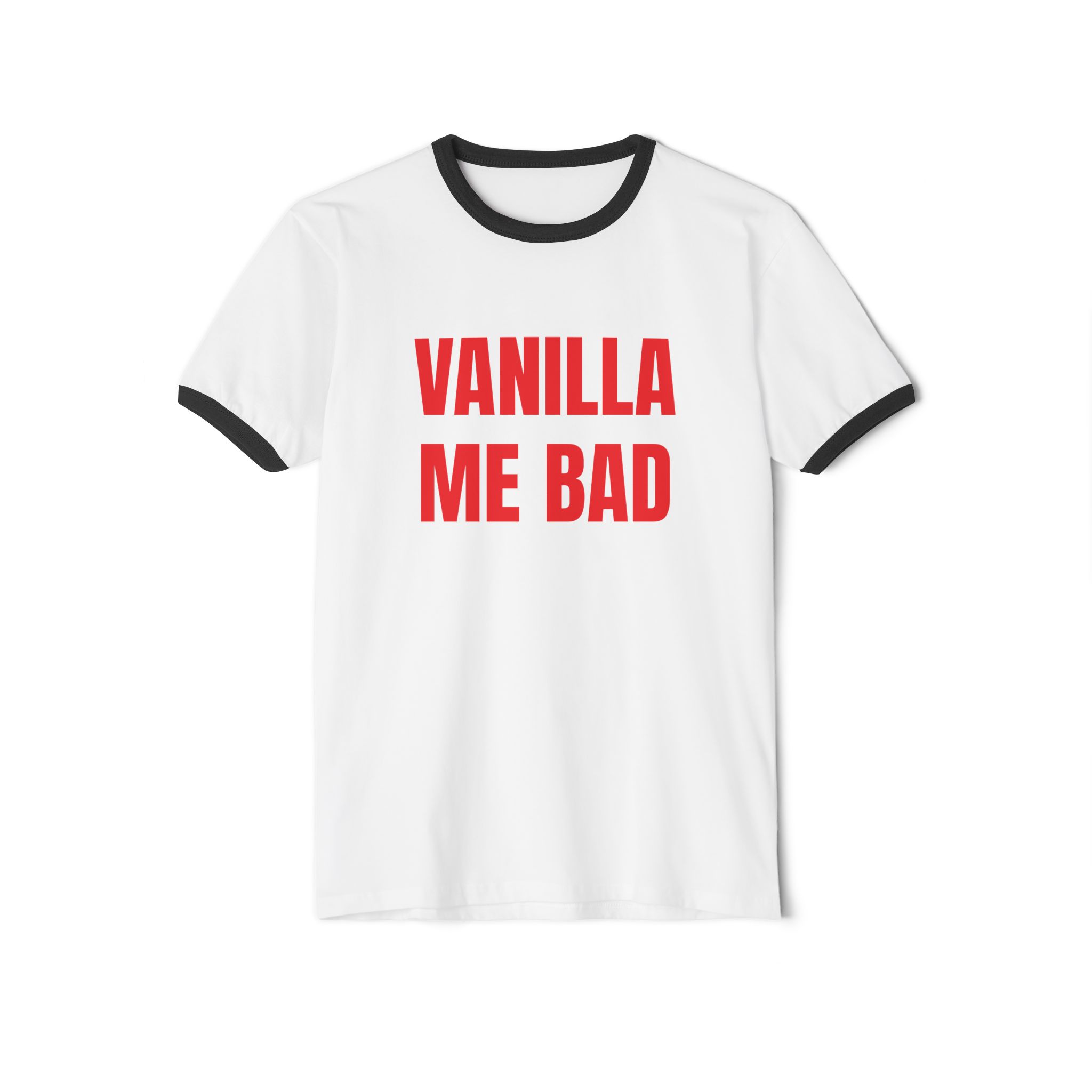 Vanilla me bad. Penny Tee.Unisex Cotton Ringer T-Shirt - Image 13
