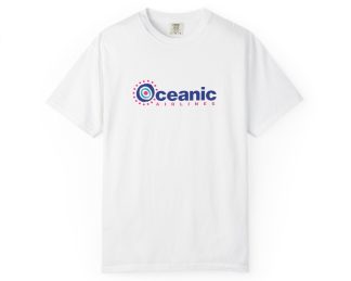 Lost Airline Unisex Garment-Dyed T-shirt, TV Show Tee, Vintage Plane Top, Flight Crew Gift, Travel Shirt