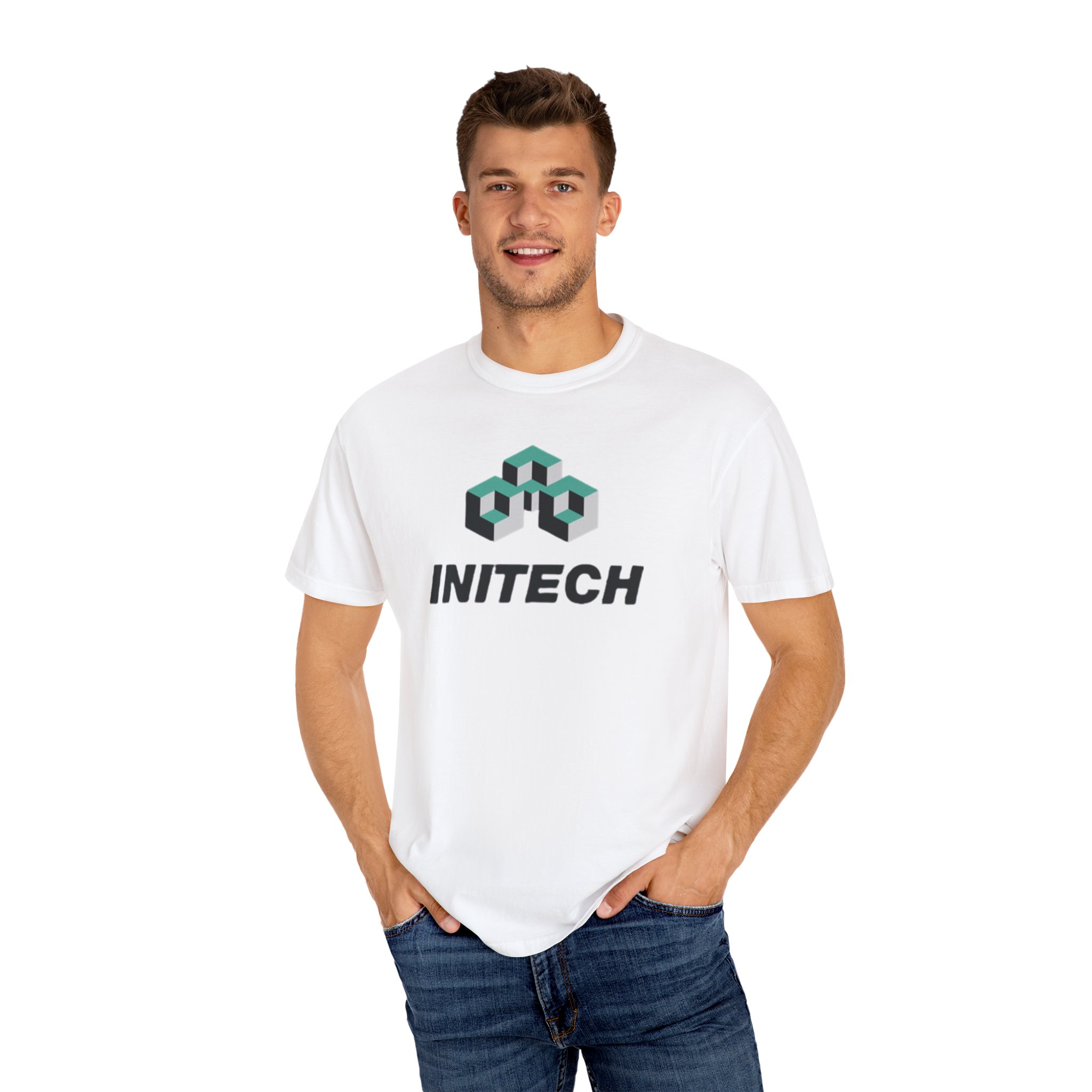 INITECH Unisex Garment-Dyed T-shirt, Office Space Tee, Vintage Movie Top, Gen X, Travel Shirt - Image 4