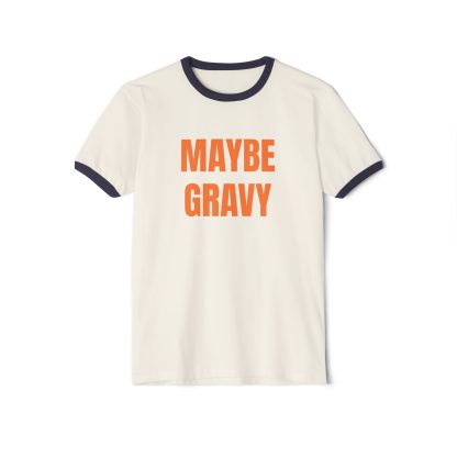 Maybe Gravy. Penny Tee.Unisex Cotton Ringer T-Shirt
